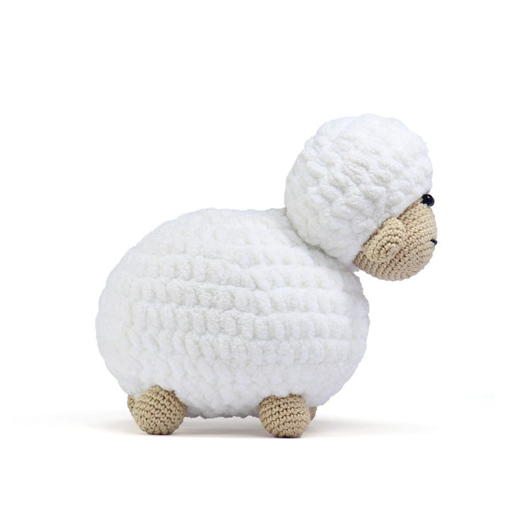 Happy Threads Cuddle Lamb - White and Brown