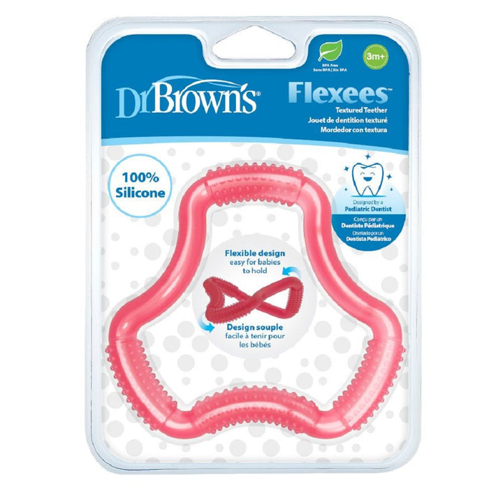 Dr. Brown's Flexees Ergonomic Teether - Pink