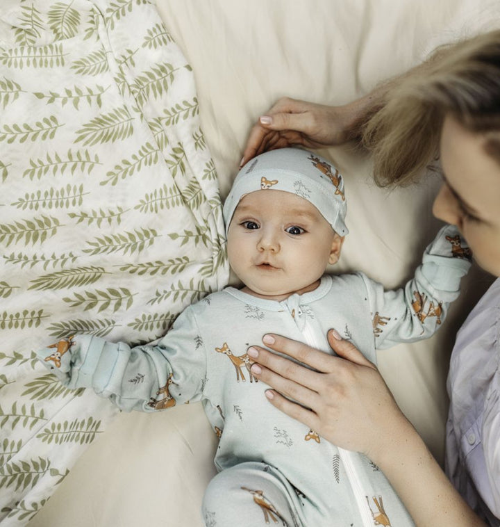 Tickle Tickle Dasher Organic Knotted Newborn Hat