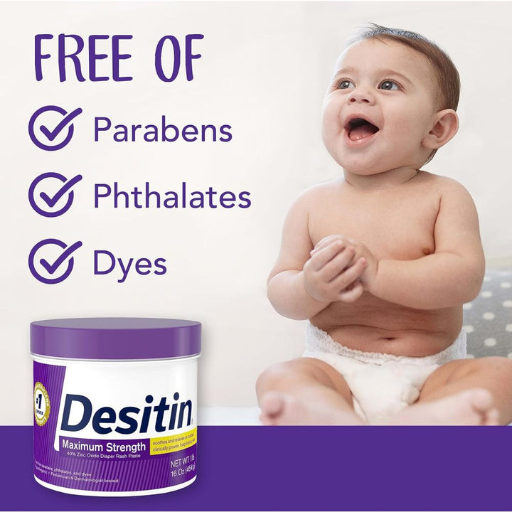 Desitin Maximum Strength Diaper Rash Paste, 454g