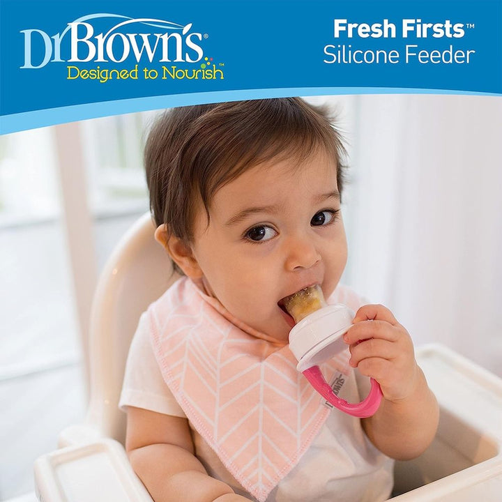 Dr. Brown's Fresh First Silicone Feeder, Pink