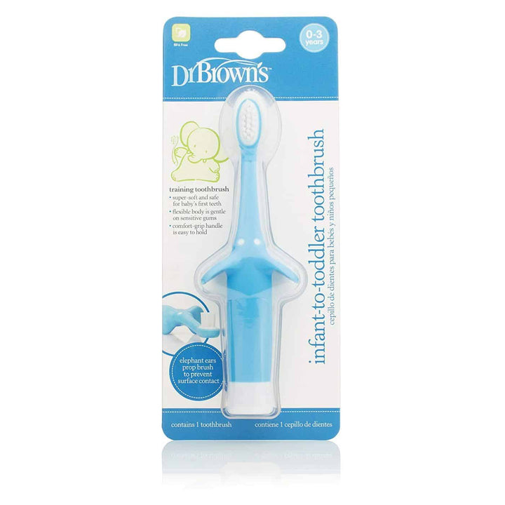 Dr. Brown's Infant-to-Toddler Toothbrush, Blue