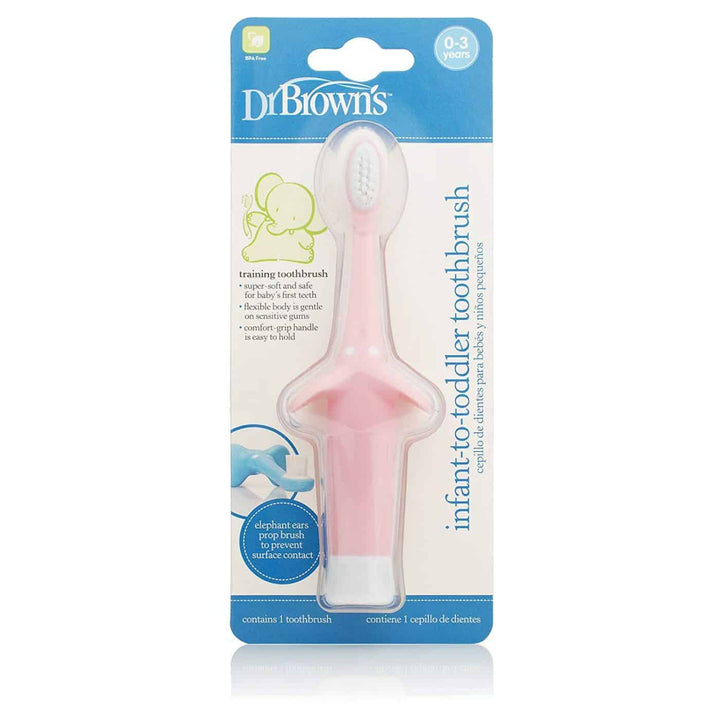 Dr. Brown's Infant-to-Toddler Toothbrush, Pink