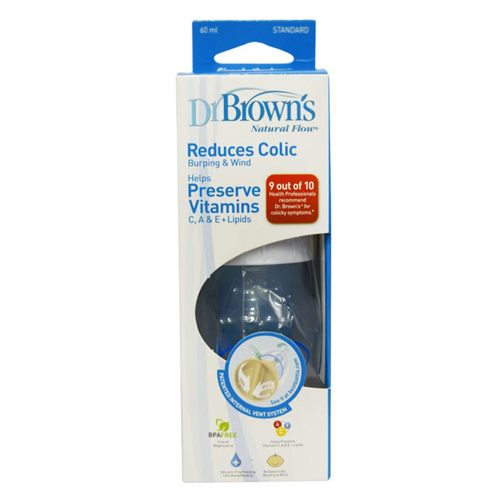 Dr. Brown's Natural Flow Feeding Bottle, 60 ml