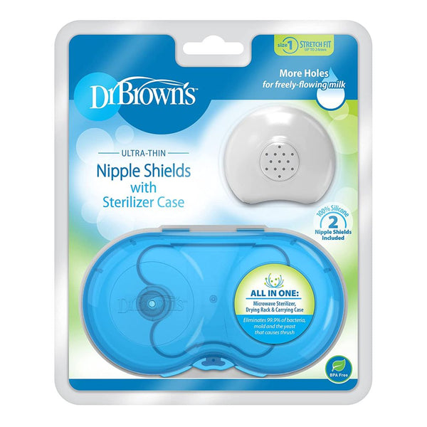 Dr. Brown's Nipple Shield with Sterilizing Case - Size 1