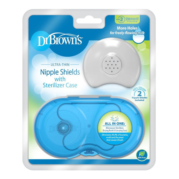 Dr. Brown's Nipple Shield with Sterilizing Case - Size 2