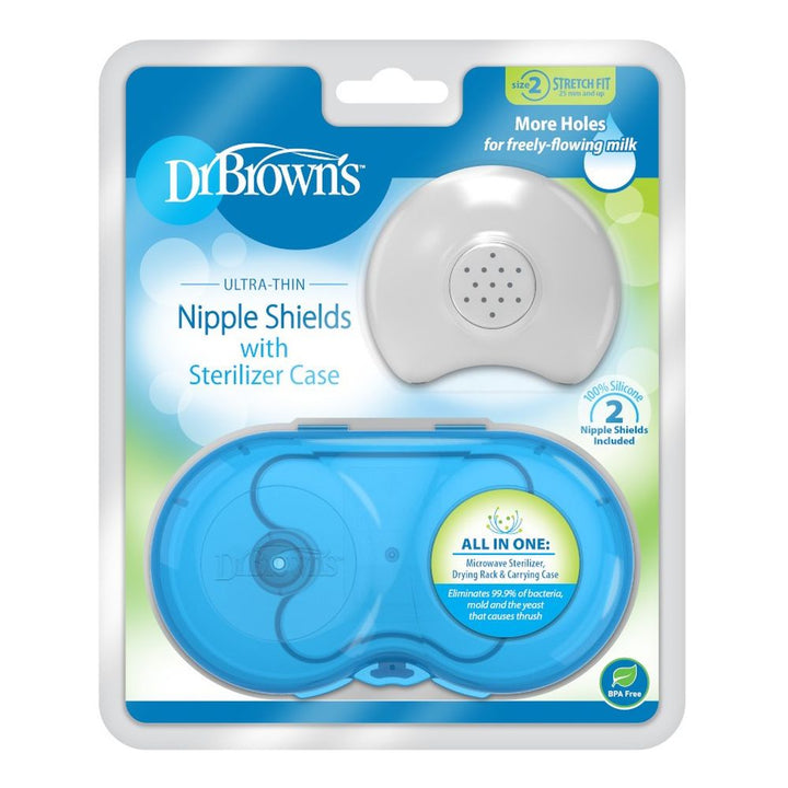 Dr. Brown's Nipple Shield with Sterilizing Case - Size 2