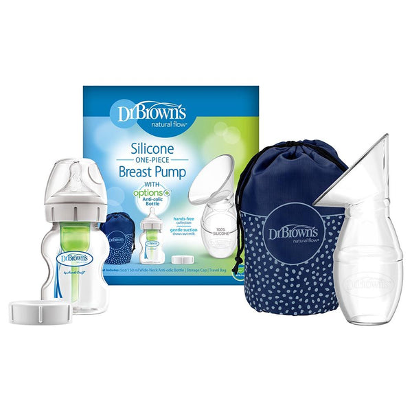 Dr. Brown's Silicone One Piece Breast Pump (Wide Neck)