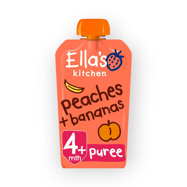 Ella's Kitchen Peaches + Banana, 4m+, 120g