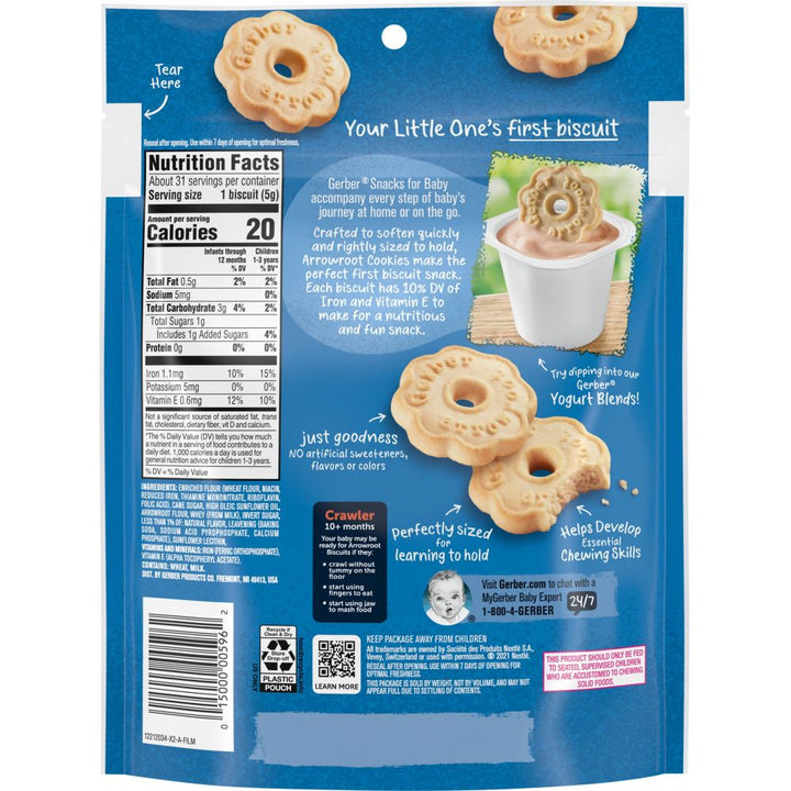 Gerber Arrowroot Biscuits - 155g