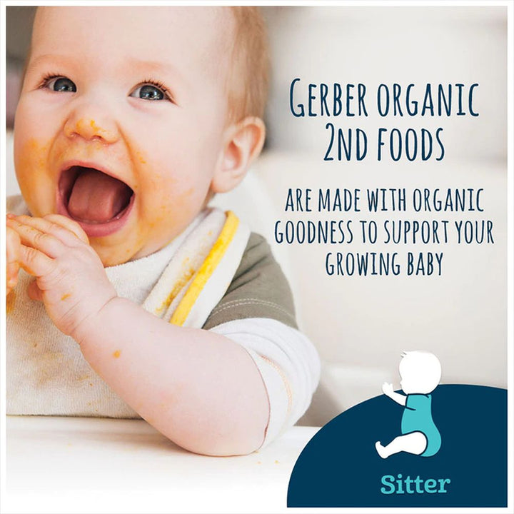 Gerber Organic Puree Apple, Carrot, Squash 99g