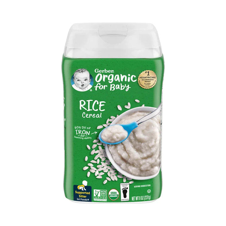 Gerber Organic Rice Single Grain Cereal - 227g