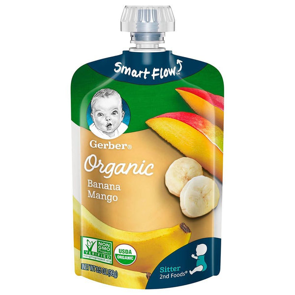 Gerber Smart Flow Organic Banana Mango - 99g