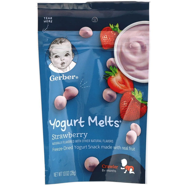 Gerber Yogurt Melts, 8+ Months, Strawberry - 28g