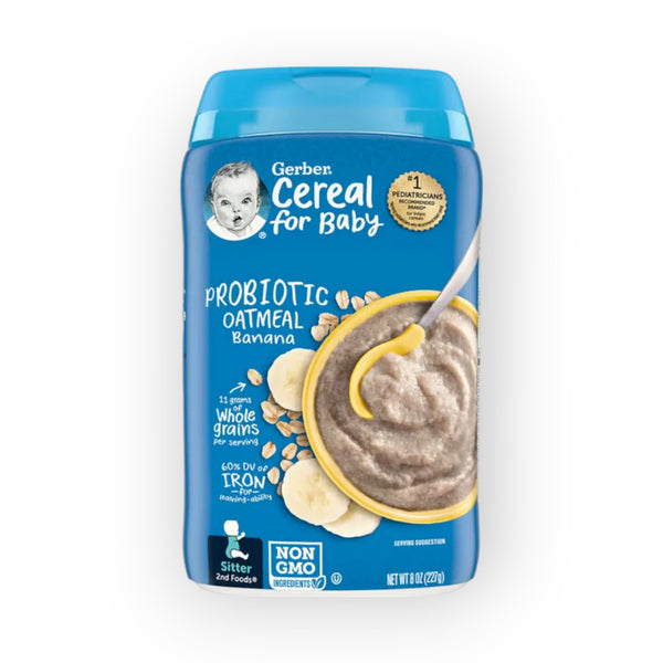 Gerber Probiotic Oatmeal Banana Cereal - 227g