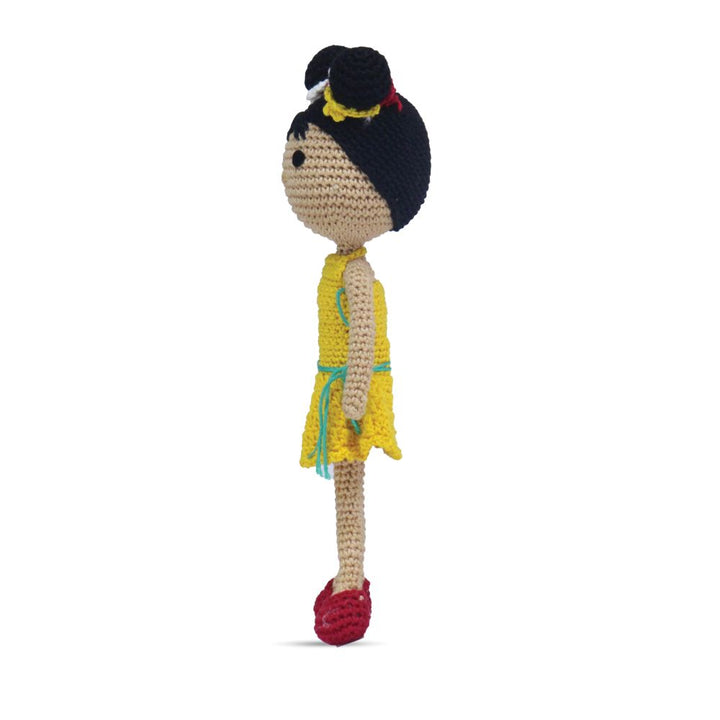 Happy Threads Hawain Doll - Yellow