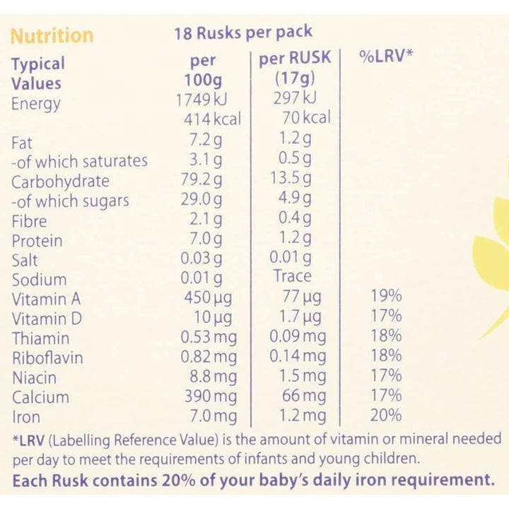 Heinz Farley's Original Rusks 150g, 6+ Months