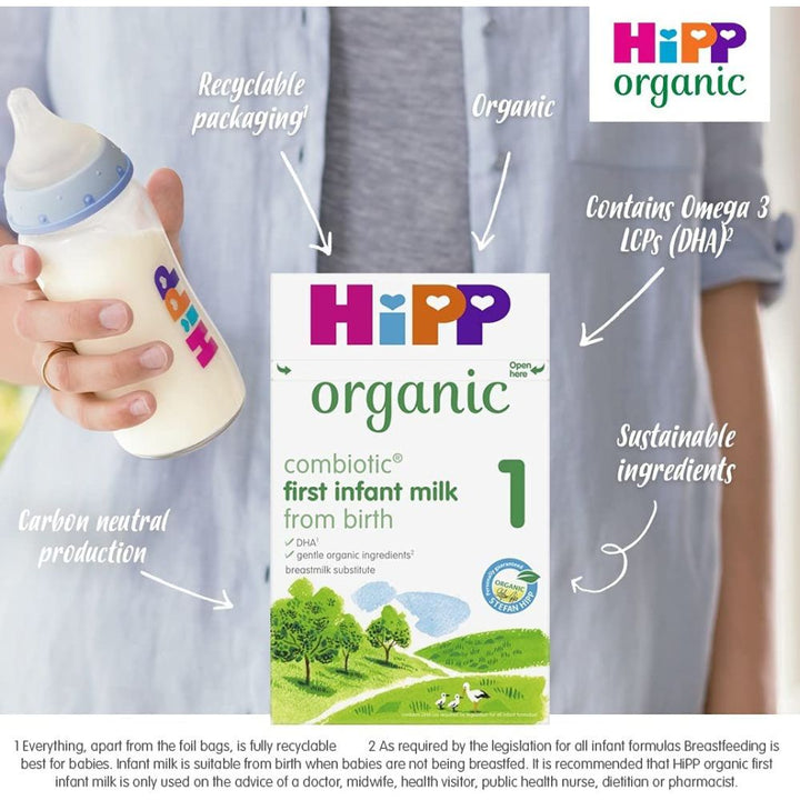 HiPP Organic Combiotic First Infant Milk Stage 1 - 800 gm