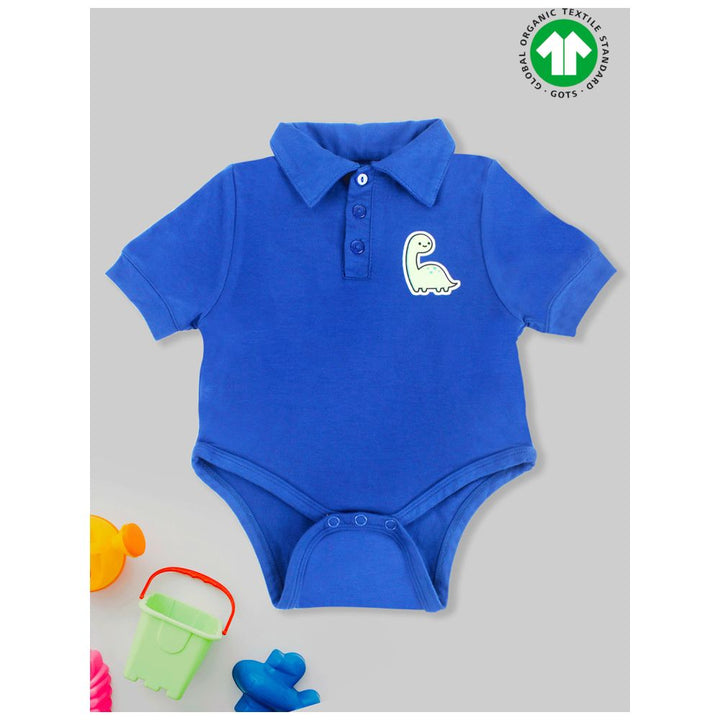 Kidbea Bamboo Soft Fabric onesie For, Baby Boy -Blue Dino