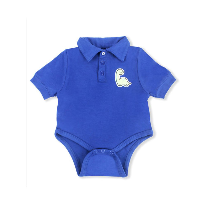 Kidbea Bamboo Soft Fabric onesie For, Baby Boy -Blue Dino