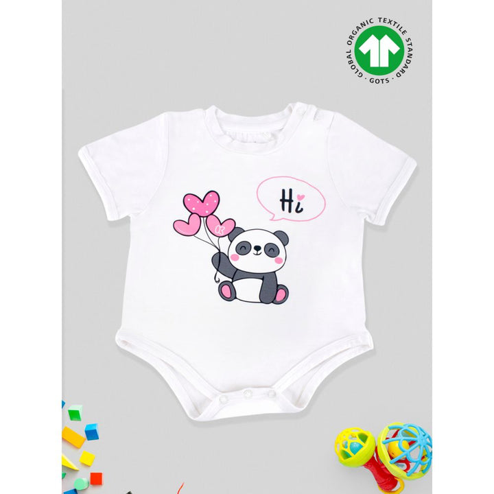 Kidbea Bamboo Soft Fabric, Baby Boy/Girl - White Panda