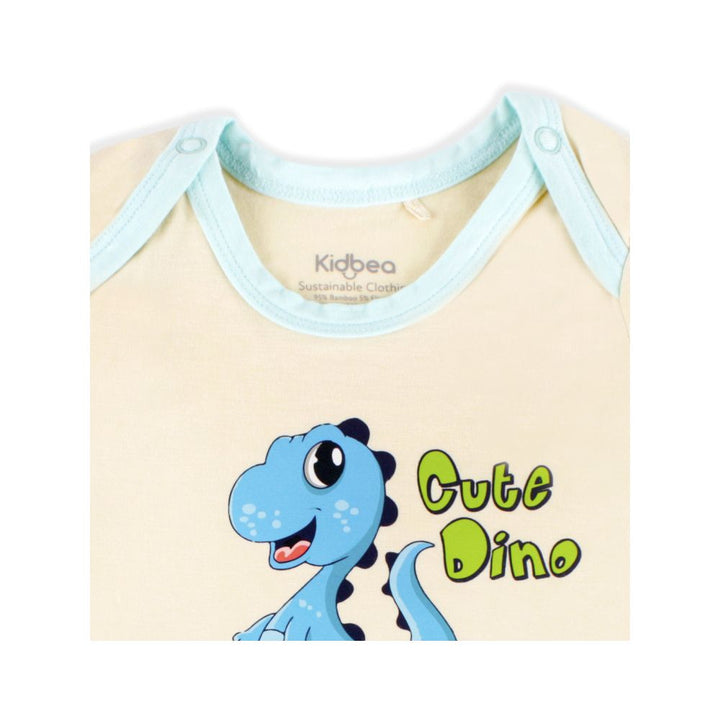 Kidbea Bamboo Soft Fabric onesie For, Baby Boy - Sand Dino