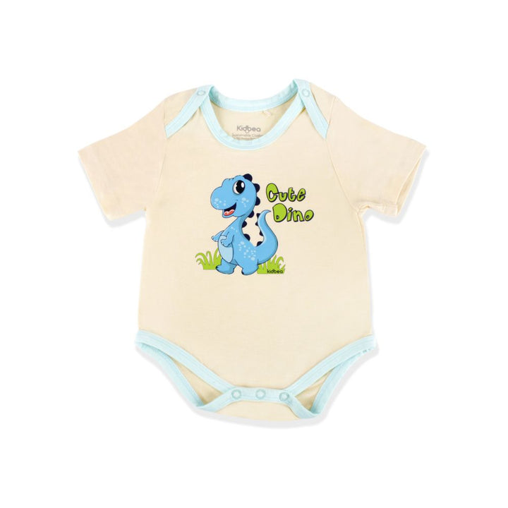 Kidbea Bamboo Soft Fabric onesie For, Baby Boy - Sand Dino