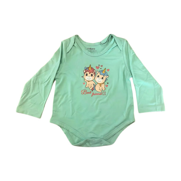 Kidbea Bamboo Soft Fabric Onesies, Baby Boys - Best Friends