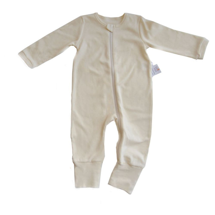 Tickle Tickle Lil Vanilla Organic Zipup Sleepsuit