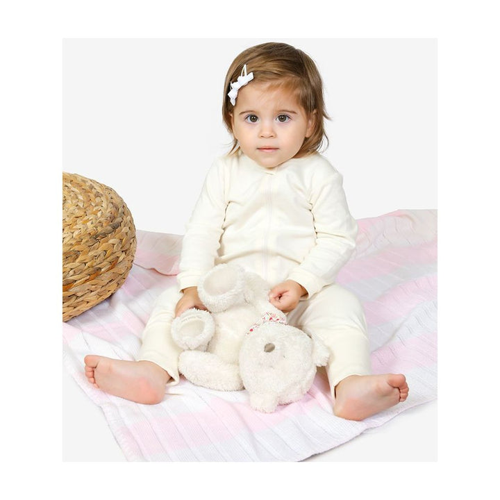 Tickle Tickle Lil Vanilla Organic Zipup Sleepsuit