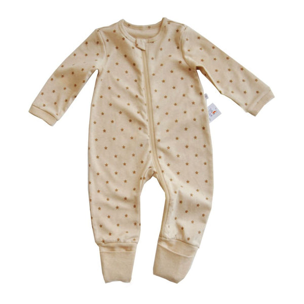 Tickle Tickle Lil StarDust  Organic Zipup Sleepsuit