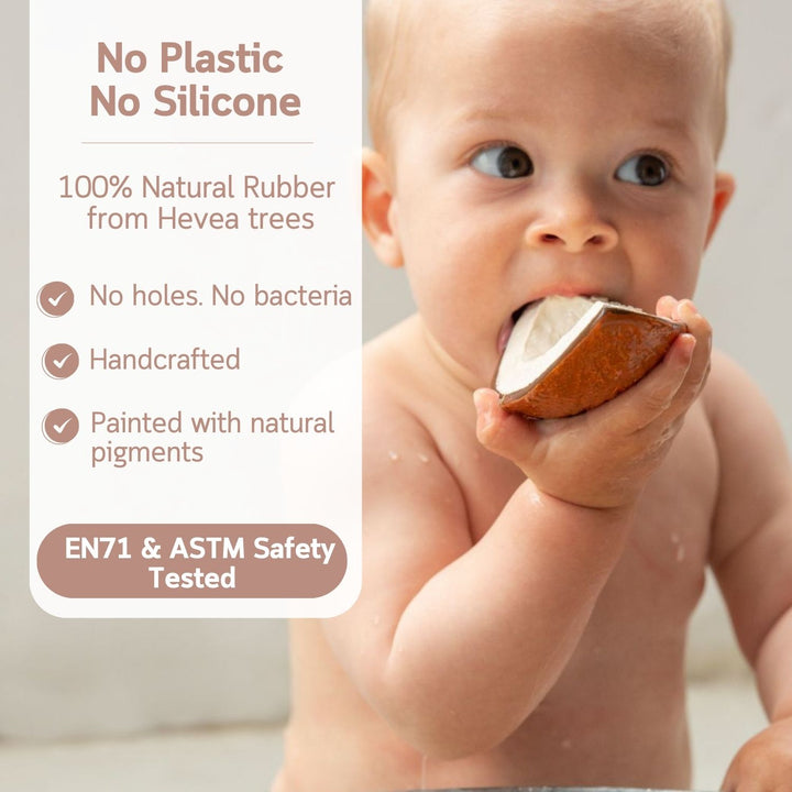 Oli and Carol Coco The Coconut Natural Rubber Teether