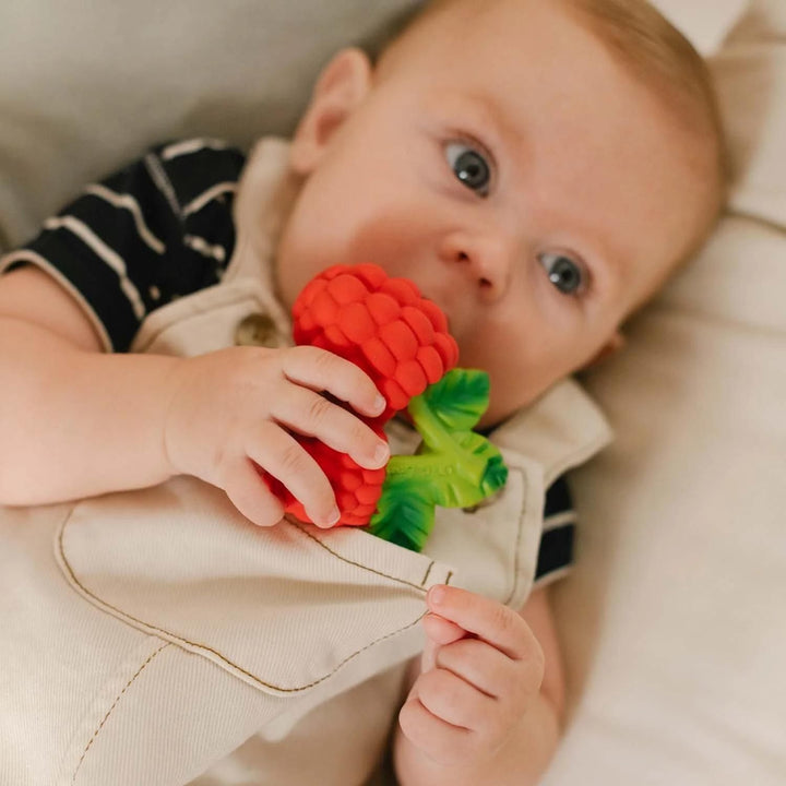 Oli and Carol Valery The Raspberry Natural Rubber Teether