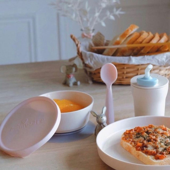 Miniware First Bite Suction Bowl With Spoon Feeding Set