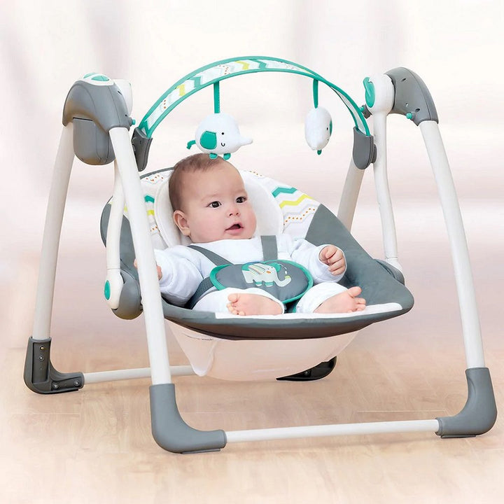 Mastela Deluxe Portable Swing - Teal (Birth+ to 24 months)