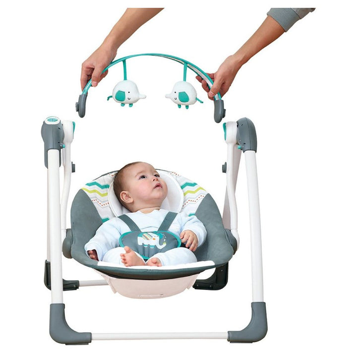 Mastela Deluxe Portable Swing - Teal (Birth+ to 24 months)