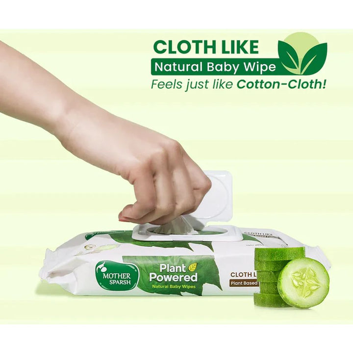 Mother Sparsh Plant Powered Natural Baby Wipes 60 Pcs