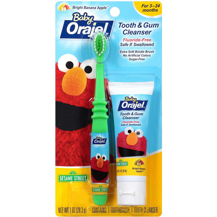 Orajel Baby  Elmo Tooth & Gum Cleanser with Toothbrush