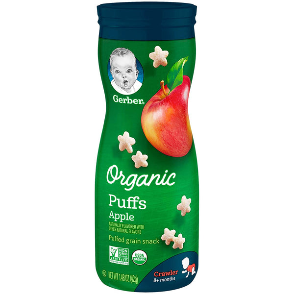 Gerber Organic Puffs Apple - 42g