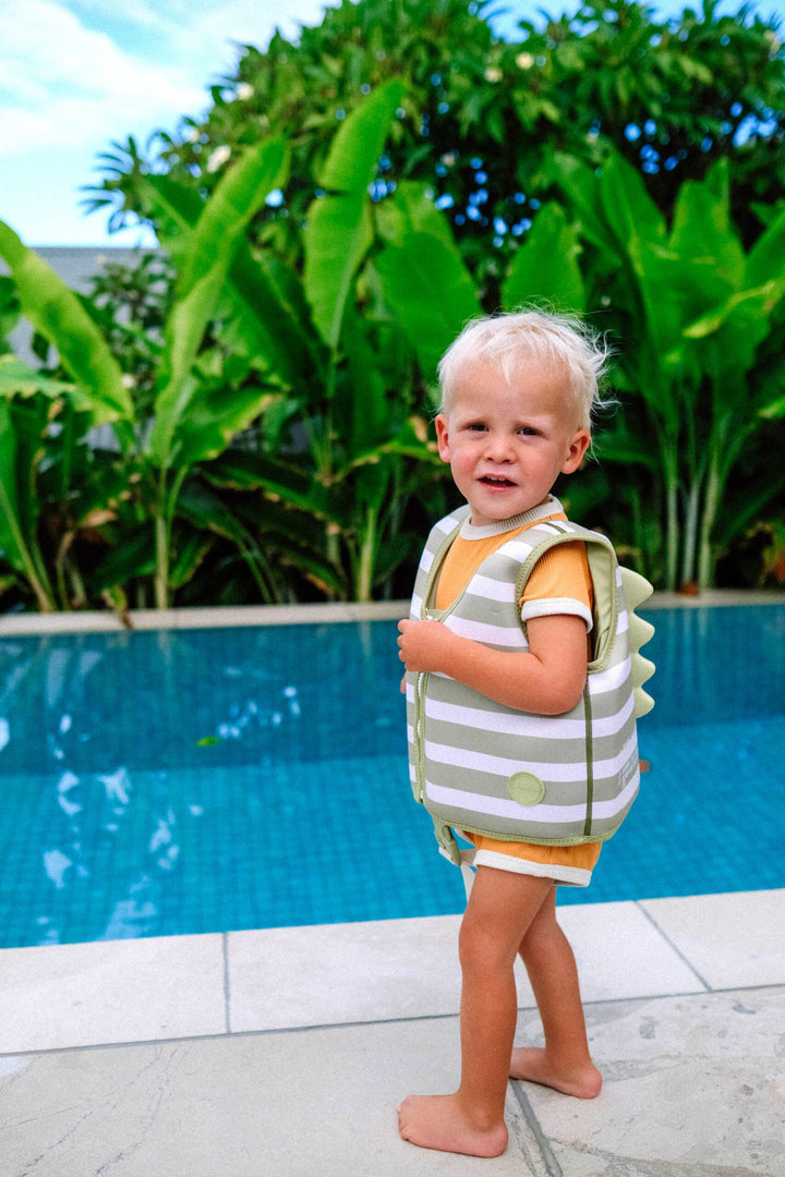 SUNNYLiFE Kids Swim Vest 1-2 Into the Wild Khaki