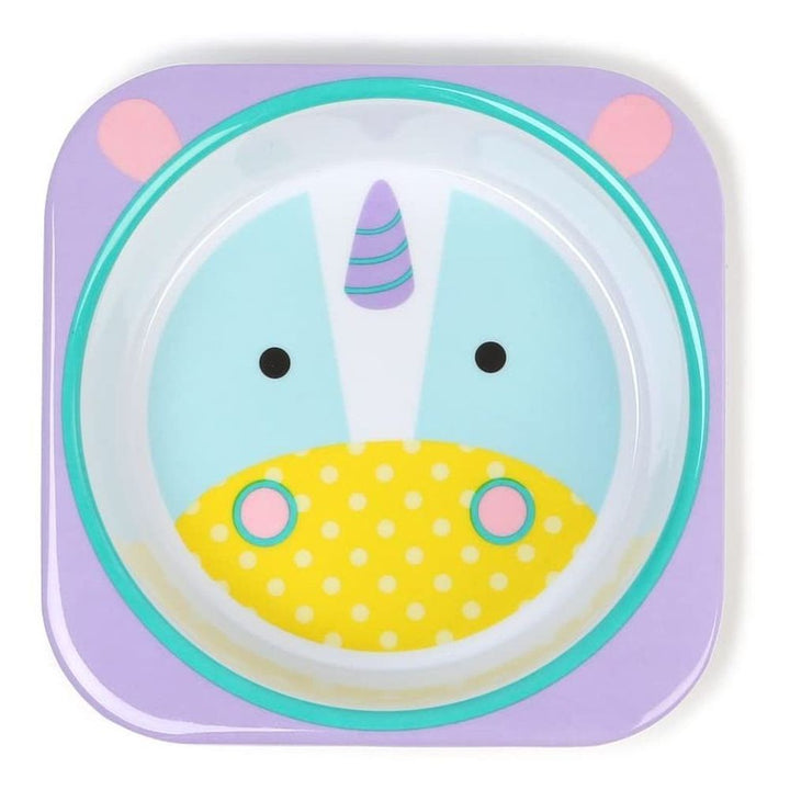 Skip Hop Zoo Melamine Plate And Bowl Set - Unicorn