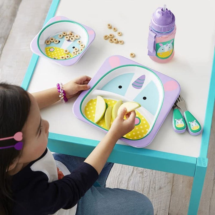 Skip Hop Zoo Melamine Plate And Bowl Set - Unicorn