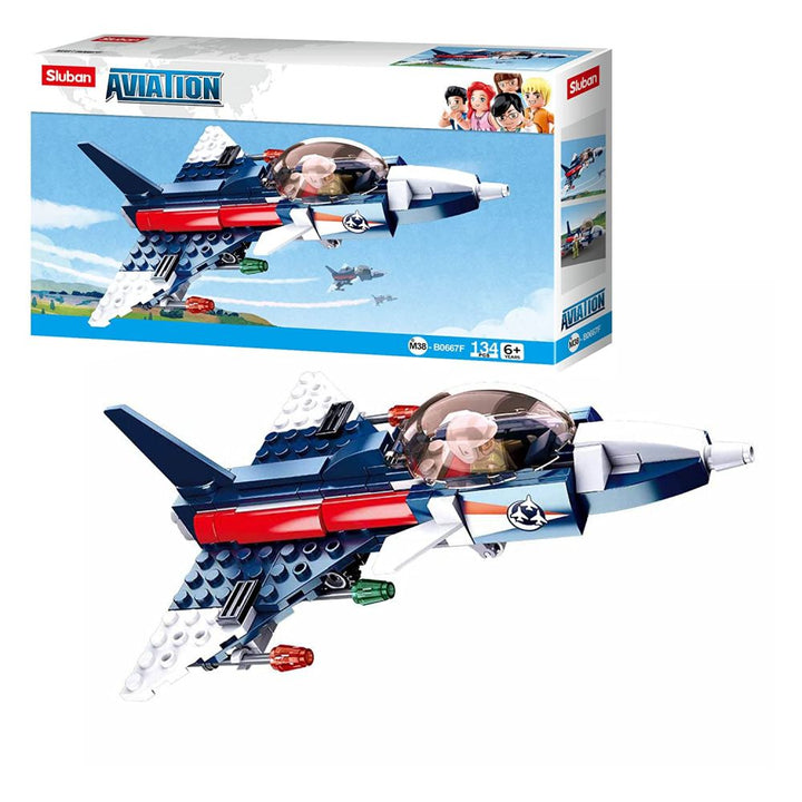 Sluban Aviation III Performance Plane Plastic Building Block for Ages 6+