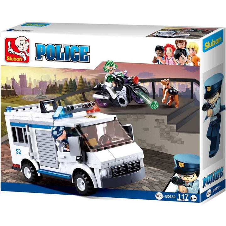 Sluban Police Escort Vehicle Building Blocks for Ages 6+