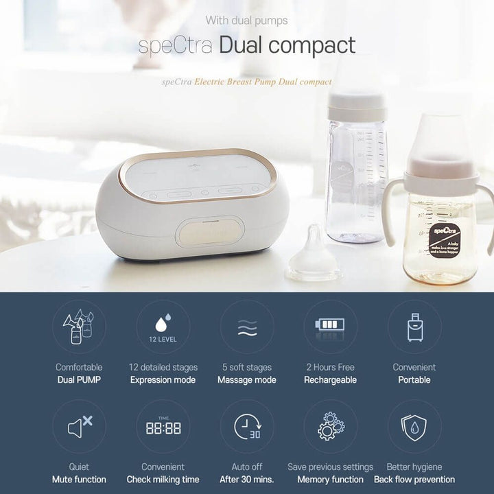 Spectra Dual Compact Portable Double Breast Pump