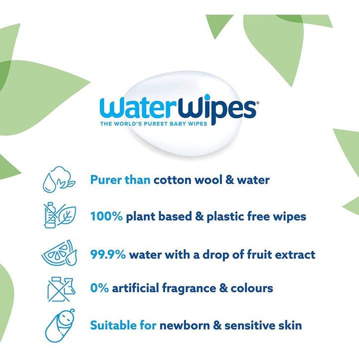 WaterWipes - BioDegradable, 60 Wipes