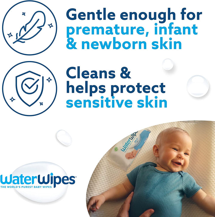 WaterWipes - BioDegradable, 60 Wipes