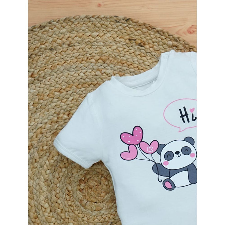 Kidbea Bamboo Soft Fabric, Baby Boy/Girl - White Panda