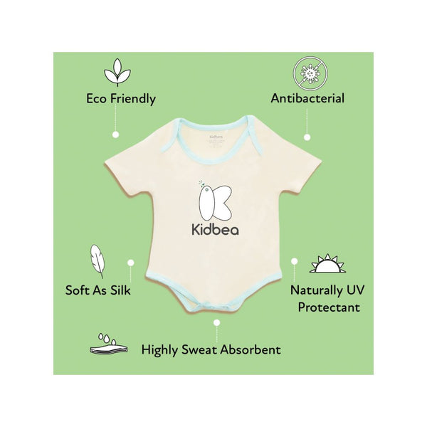 Kidbea Bamboo Soft Fabric Onesies, Baby Boys - Best Friends