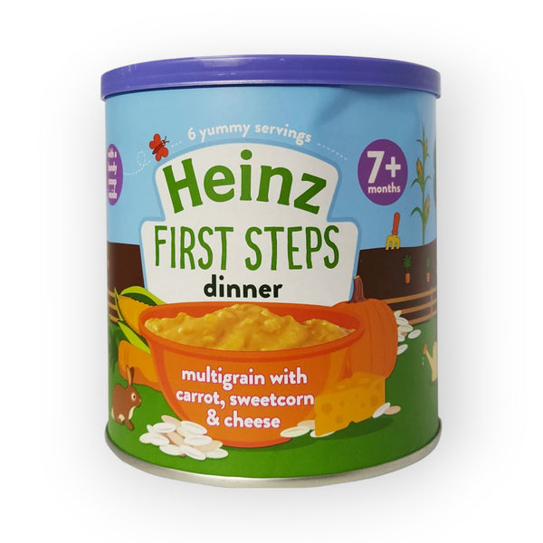 Heinz First Steps Dinner Multigrain Carrot ,Sweetcorn & Cheese, 7m+, 200g